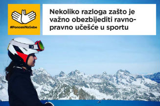 Slika Ilme Kazazić povodom pri?e o razlozima zbog kojih je vaA3no da se OSI bave sportom,kampanja PonosniNaSebe 30. januar 2017.